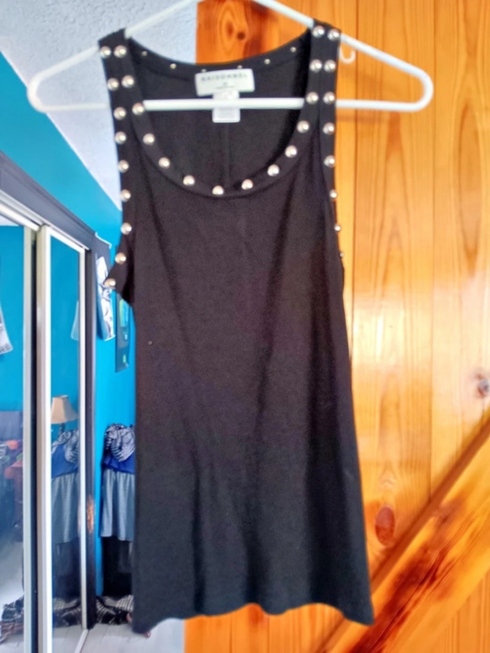 Raisonnel Stud Detailed Tank Top Black